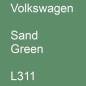 Preview: Volkswagen, Sand Green, L311.